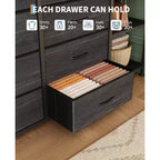 Portant à Vêtements avec 16 Tiroirs en Tissu et 2 Étagères de Rangement, Organisateur de Placard Autonome pour Vêtements Suspendus, Penderie Robuste