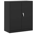 Metal Storage Cabinet with Lock, 35.4 Heavy Duty Steel Tool Cabinet with Adjustable Shelves