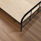 Sommier Bunkie jumeau, lattes de lit pliables de 1 cm avec connexion, support de matelas en bois pour lit jumeau, 8 pièces, couleur bois brûlé