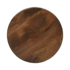 Table d'appoint en bois massif incurvée, style Space Age et Mid-Century Modern