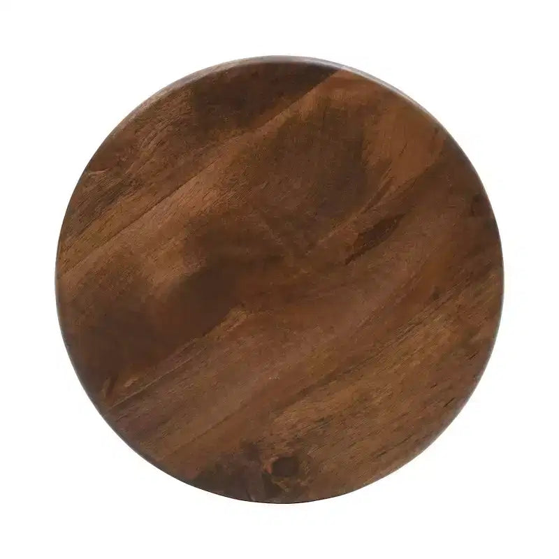 Table d'appoint en bois massif incurvée, style Space Age et Mid-Century Modern