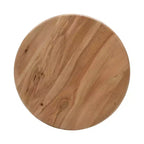 Table d'appoint en bois massif incurvée, style Space Age et Mid-Century Modern