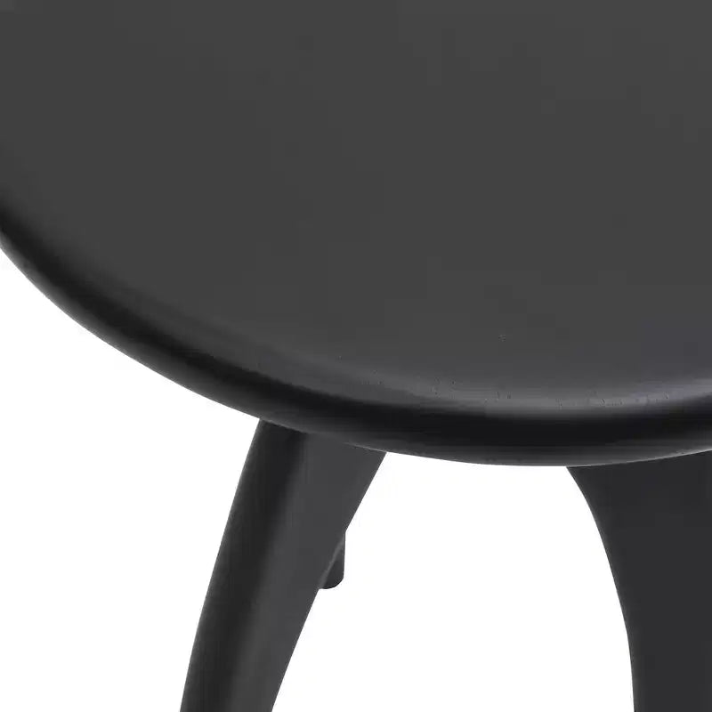 Table d'appoint en bois massif incurvée, style Space Age et Mid-Century Modern
