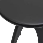 Table d'appoint en bois massif incurvée, style Space Age et Mid-Century Modern