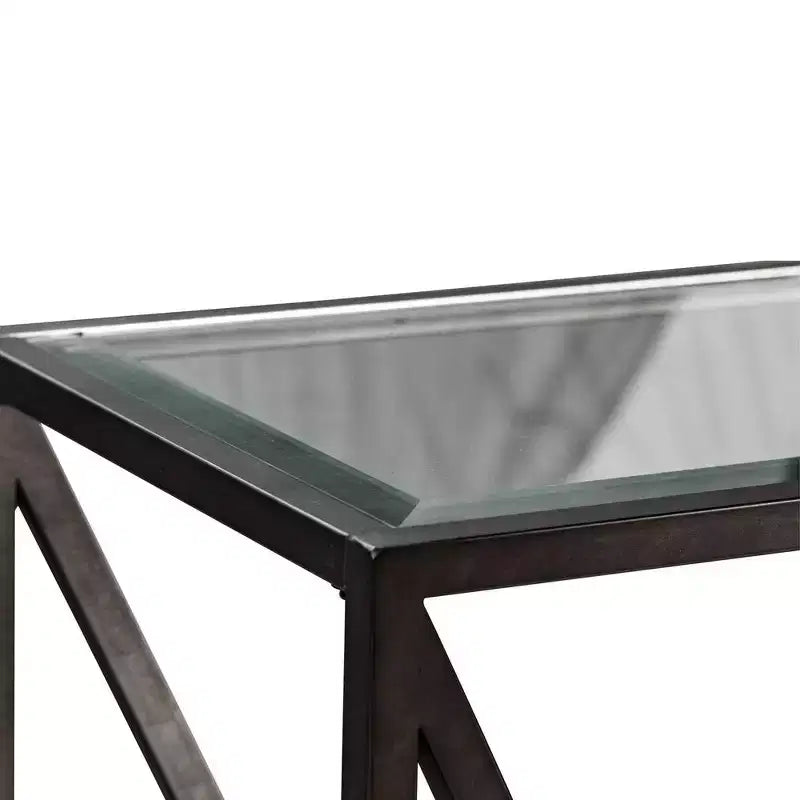Table d'appoint brun grès avec patine gris poussière — défaut de fabrication