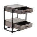 Crestview Collection Round Brown Solid Wood Accent_End Table