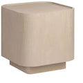 Crestview Collection Square Tan Solid Wood Accent_End Table