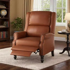 Fauteuil inclinable marron whisky en similicuir, design ergonomique pour salon, chambre et camping-car