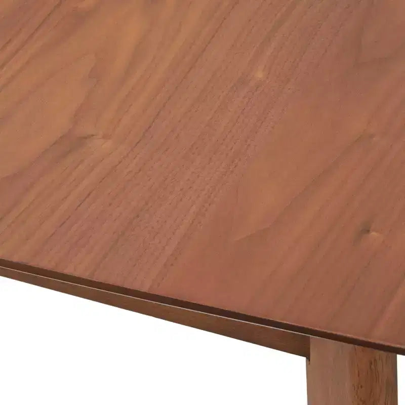Table à manger rectangulaire extensible en noyer style Mid-Century Modern: Milieu de siècle, 6 places, extensible
