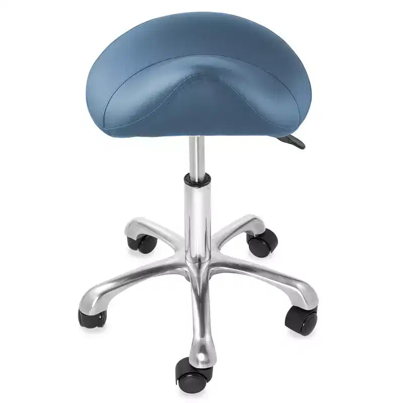 Tabouret ergonomique en forme de selle - Siège hydraulique réglable, Chaise de salon à roulettes pivotantes