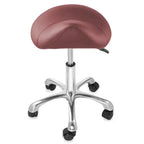 Tabouret ergonomique en forme de selle - Siège hydraulique réglable, Chaise de salon à roulettes pivotantes