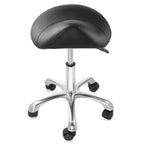 Tabouret ergonomique en forme de selle - Siège hydraulique réglable, Chaise de salon à roulettes pivotantes