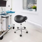 Tabouret ergonomique en forme de selle - Siège hydraulique réglable, Chaise de salon à roulettes pivotantes
