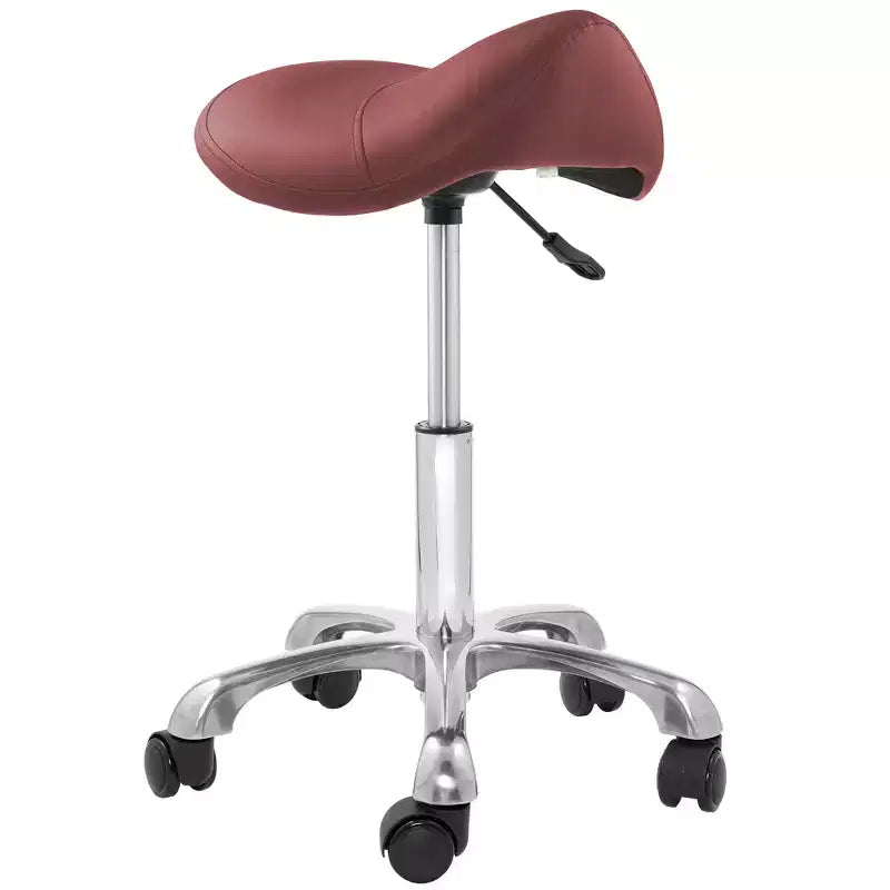 Tabouret ergonomique en forme de selle - Siège hydraulique réglable, Chaise de salon à roulettes pivotantes
