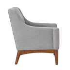 Ensemble de 2 fauteuils de style moderne du milieu du siècle avec accoudoirs inclinés