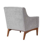 Ensemble de 2 fauteuils de style moderne du milieu du siècle avec accoudoirs inclinés