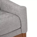 Ensemble de 2 fauteuils de style moderne du milieu du siècle avec accoudoirs inclinés