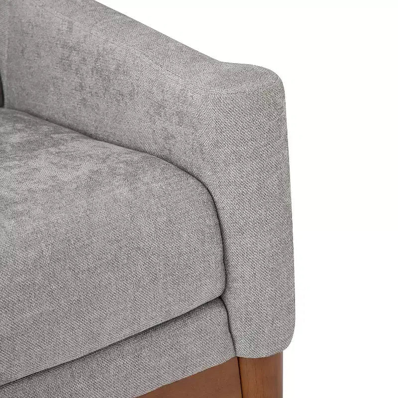 Ensemble de 2 fauteuils de style moderne du milieu du siècle avec accoudoirs inclinés