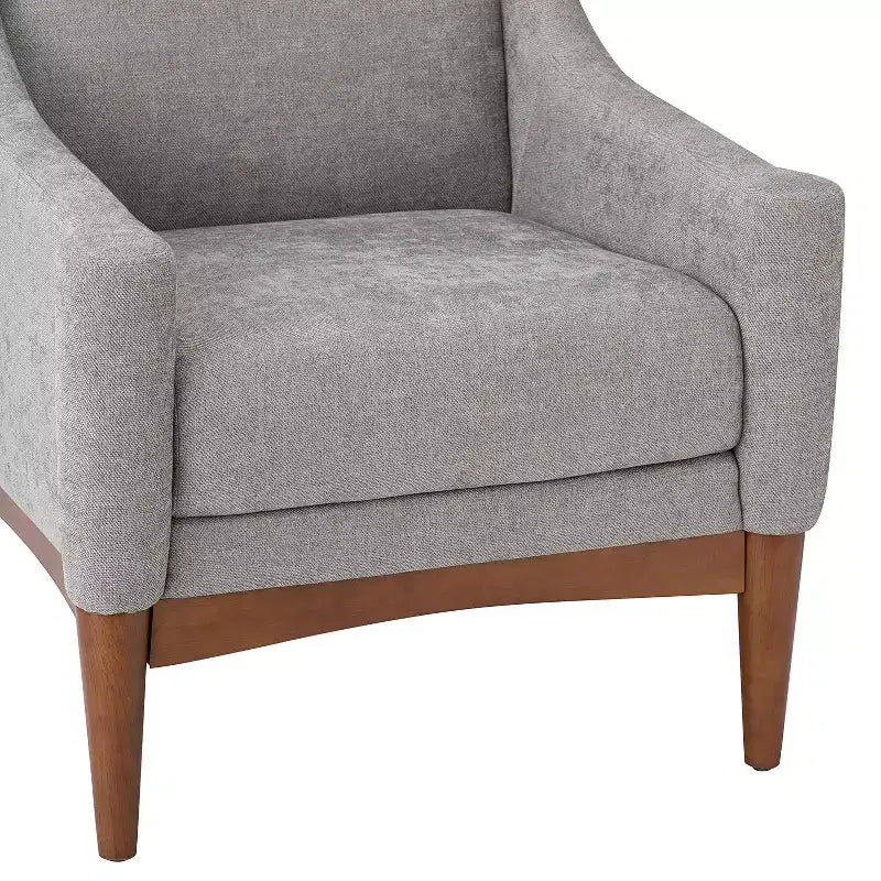 Ensemble de 2 fauteuils de style moderne du milieu du siècle avec accoudoirs inclinés