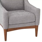 Ensemble de 2 fauteuils de style moderne du milieu du siècle avec accoudoirs inclinés