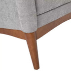 Ensemble de 2 fauteuils de style moderne du milieu du siècle avec accoudoirs inclinés