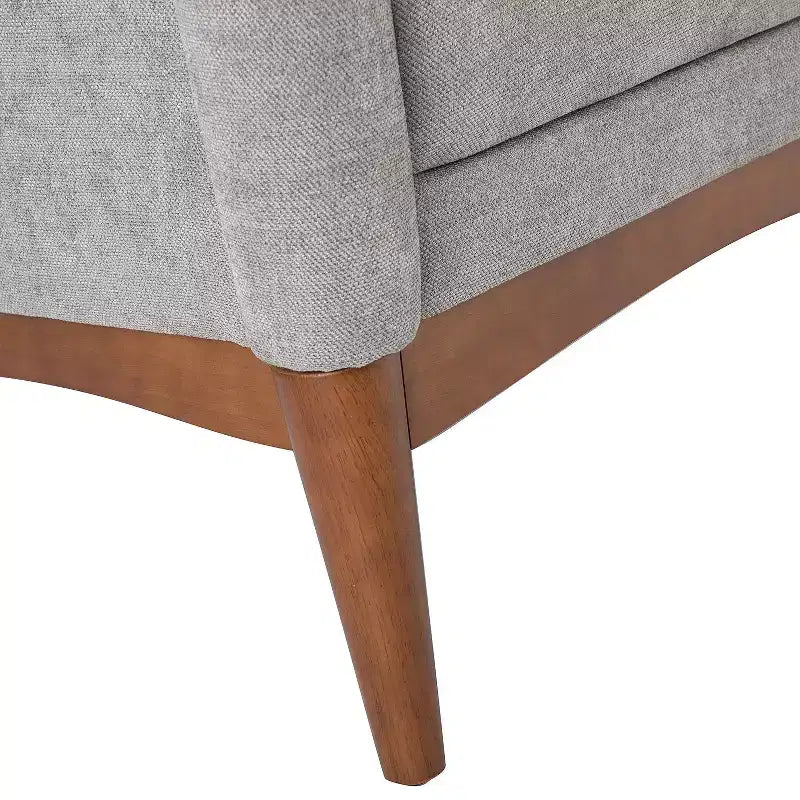 Ensemble de 2 fauteuils de style moderne du milieu du siècle avec accoudoirs inclinés