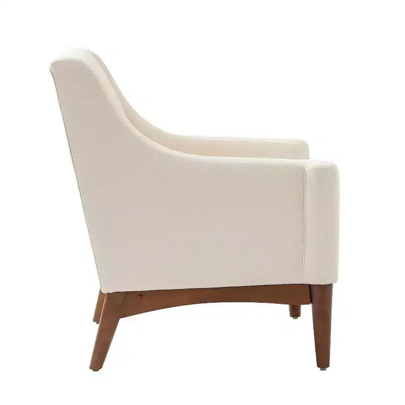 Ensemble de 2 fauteuils de style moderne du milieu du siècle avec accoudoirs inclinés