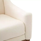 Ensemble de 2 fauteuils de style moderne du milieu du siècle avec accoudoirs inclinés