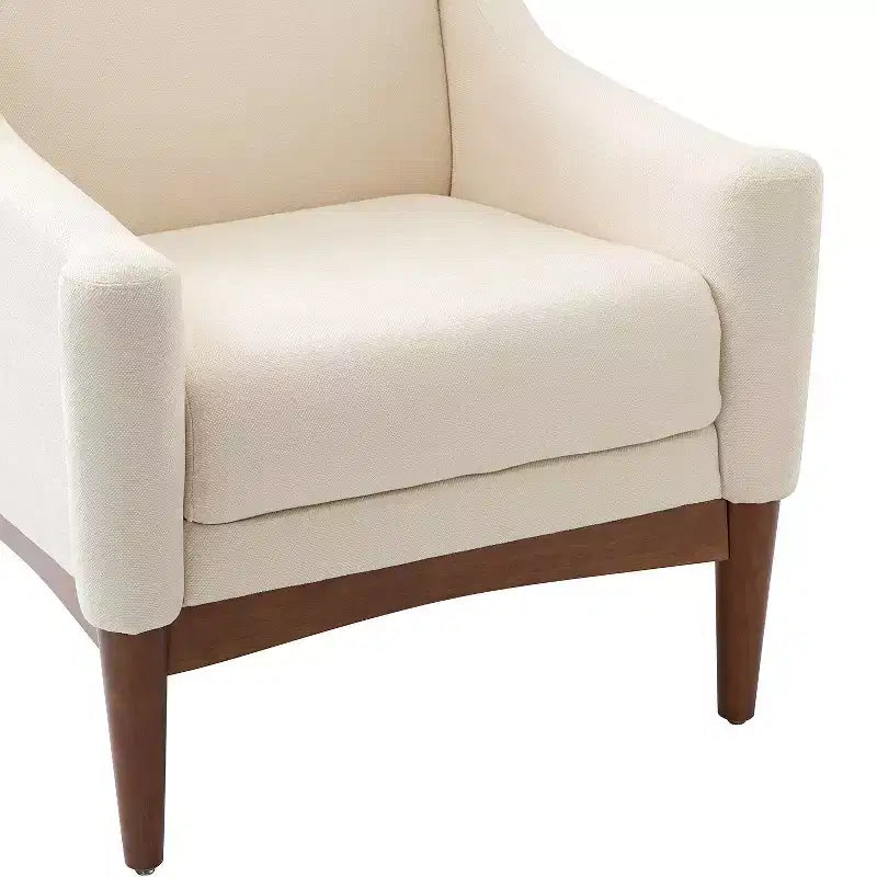 Ensemble de 2 fauteuils de style moderne du milieu du siècle avec accoudoirs inclinés