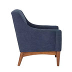 Ensemble de 2 fauteuils de style moderne du milieu du siècle avec accoudoirs inclinés