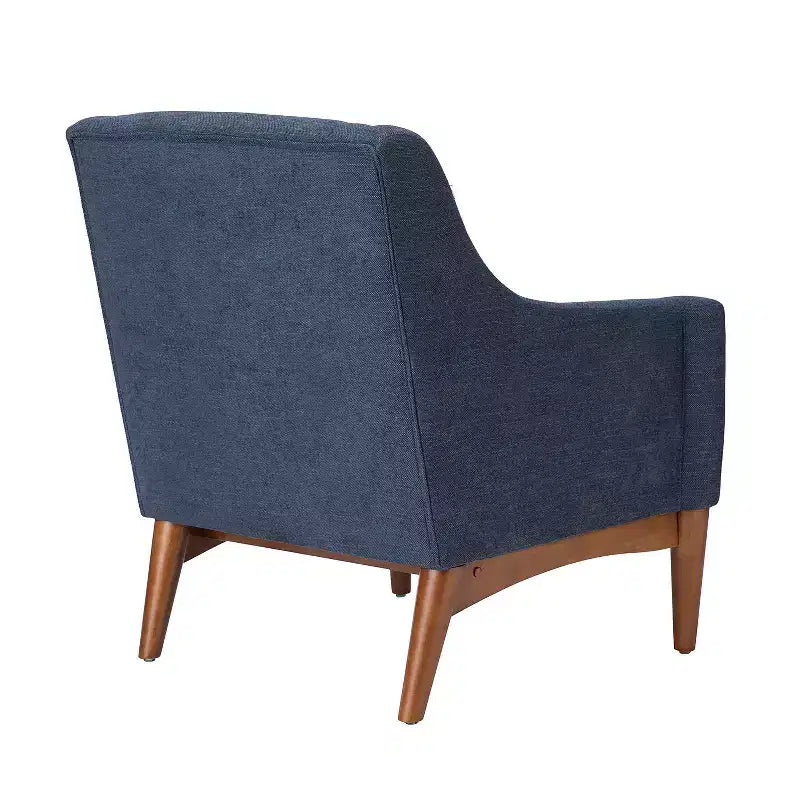Ensemble de 2 fauteuils de style moderne du milieu du siècle avec accoudoirs inclinés