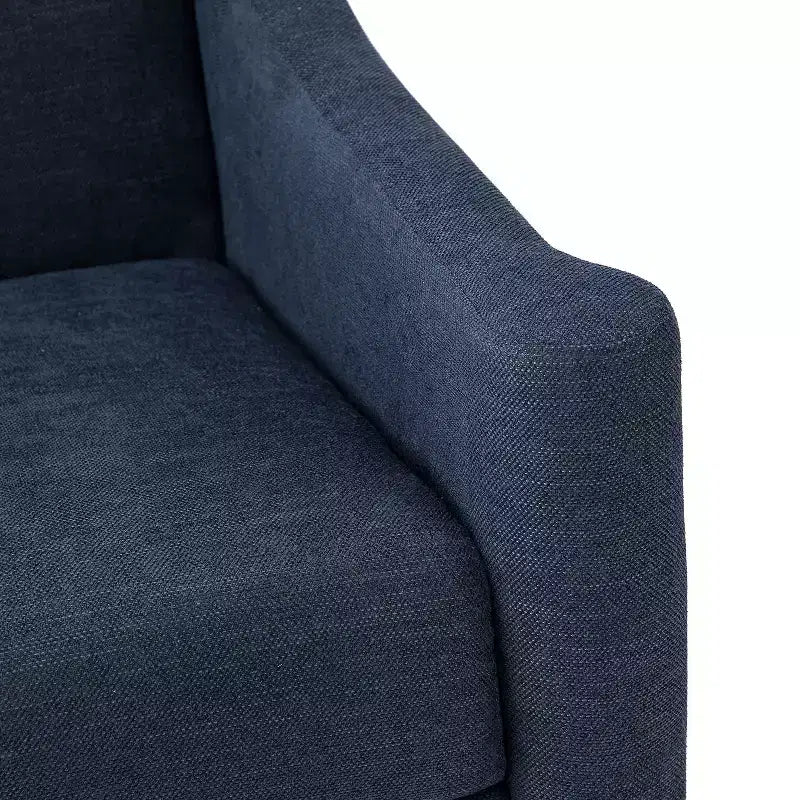 Ensemble de 2 fauteuils de style moderne du milieu du siècle avec accoudoirs inclinés