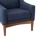 Ensemble de 2 fauteuils de style moderne du milieu du siècle avec accoudoirs inclinés