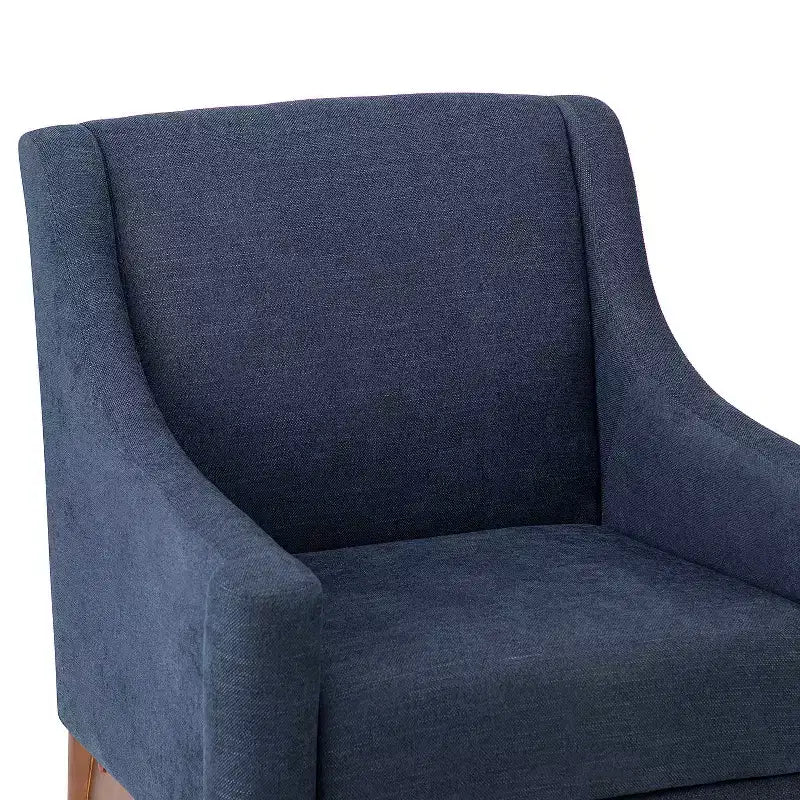 Ensemble de 2 fauteuils de style moderne du milieu du siècle avec accoudoirs inclinés