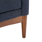 Ensemble de 2 fauteuils de style moderne du milieu du siècle avec accoudoirs inclinés