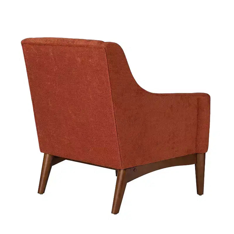 Ensemble de 2 fauteuils de style moderne du milieu du siècle avec accoudoirs inclinés