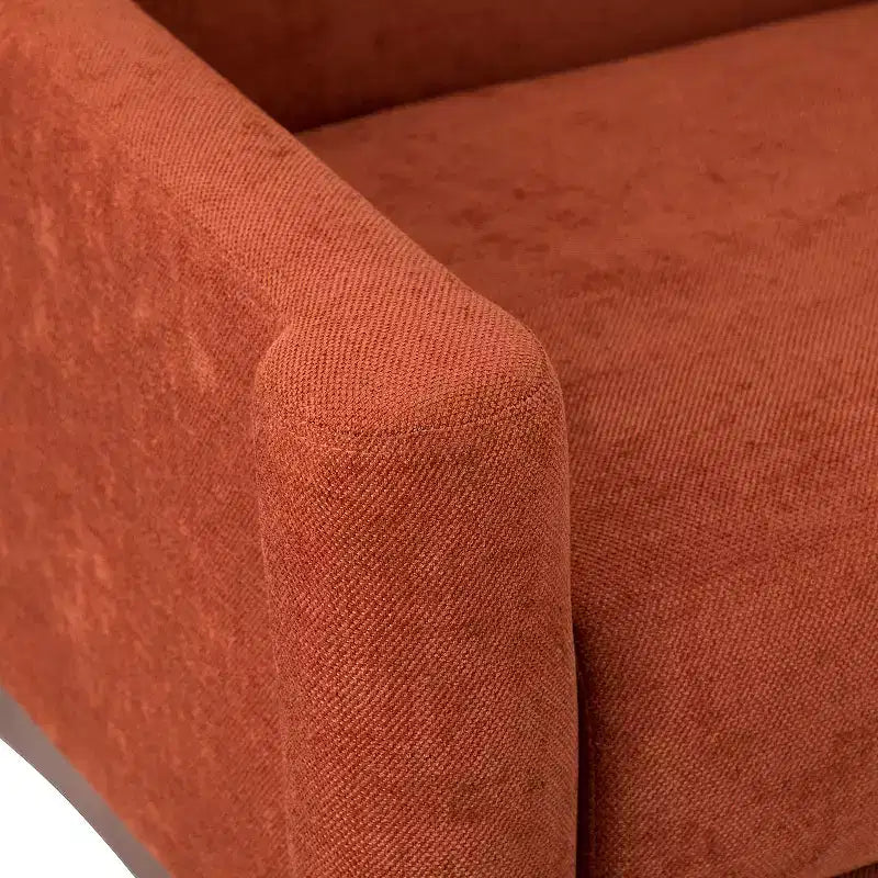Ensemble de 2 fauteuils de style moderne du milieu du siècle avec accoudoirs inclinés