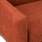 Ensemble de 2 fauteuils de style moderne du milieu du siècle avec accoudoirs inclinés