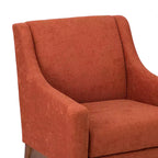 Ensemble de 2 fauteuils de style moderne du milieu du siècle avec accoudoirs inclinés