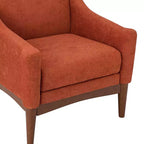 Ensemble de 2 fauteuils de style moderne du milieu du siècle avec accoudoirs inclinés