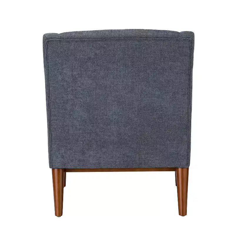 Ensemble de 2 fauteuils de style moderne du milieu du siècle avec accoudoirs inclinés