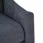 Ensemble de 2 fauteuils de style moderne du milieu du siècle avec accoudoirs inclinés
