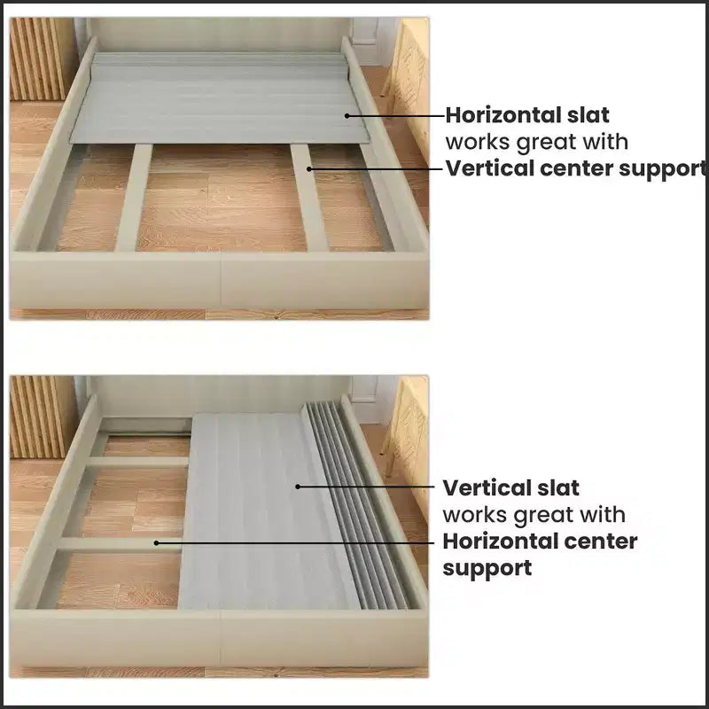 Support de matelas vertical de 1,9 cm Sommier tapissier/lattes en bois avec housse