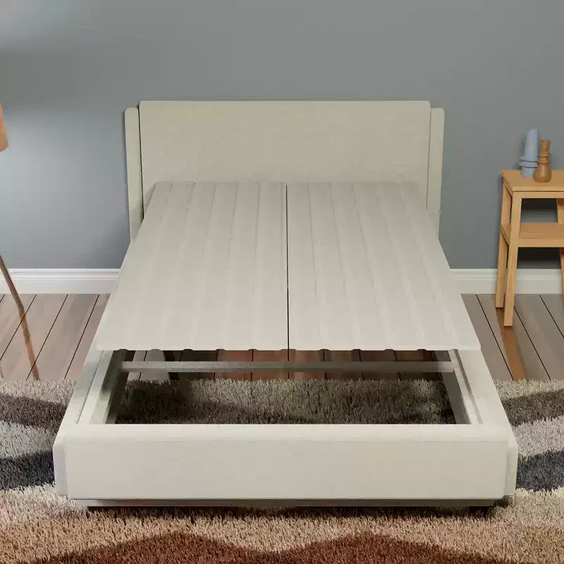 Support de matelas vertical de 1,9 cm Sommier tapissier/lattes en bois avec housse