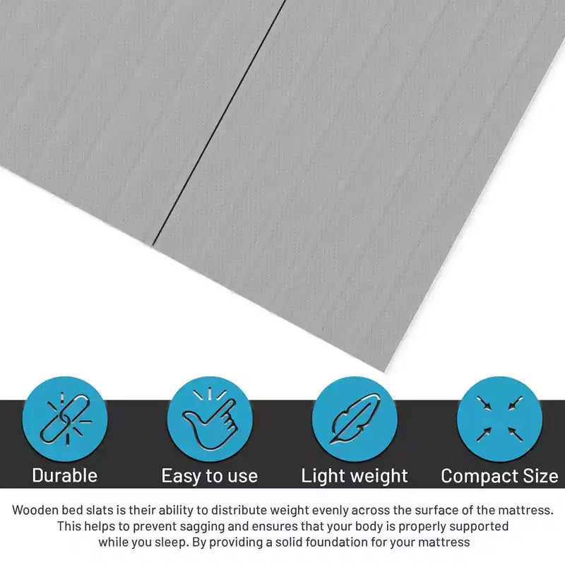 Support de matelas vertical de 1,9 cm Sommier tapissier/lattes en bois avec housse